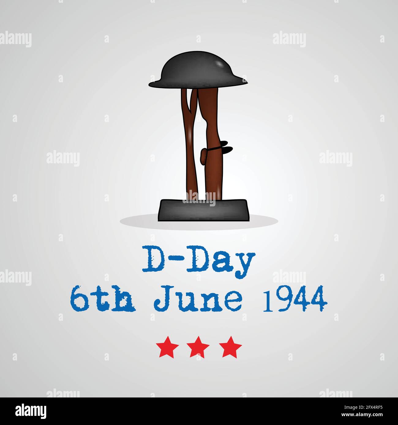 U.S.A D-Day background Stock Vector