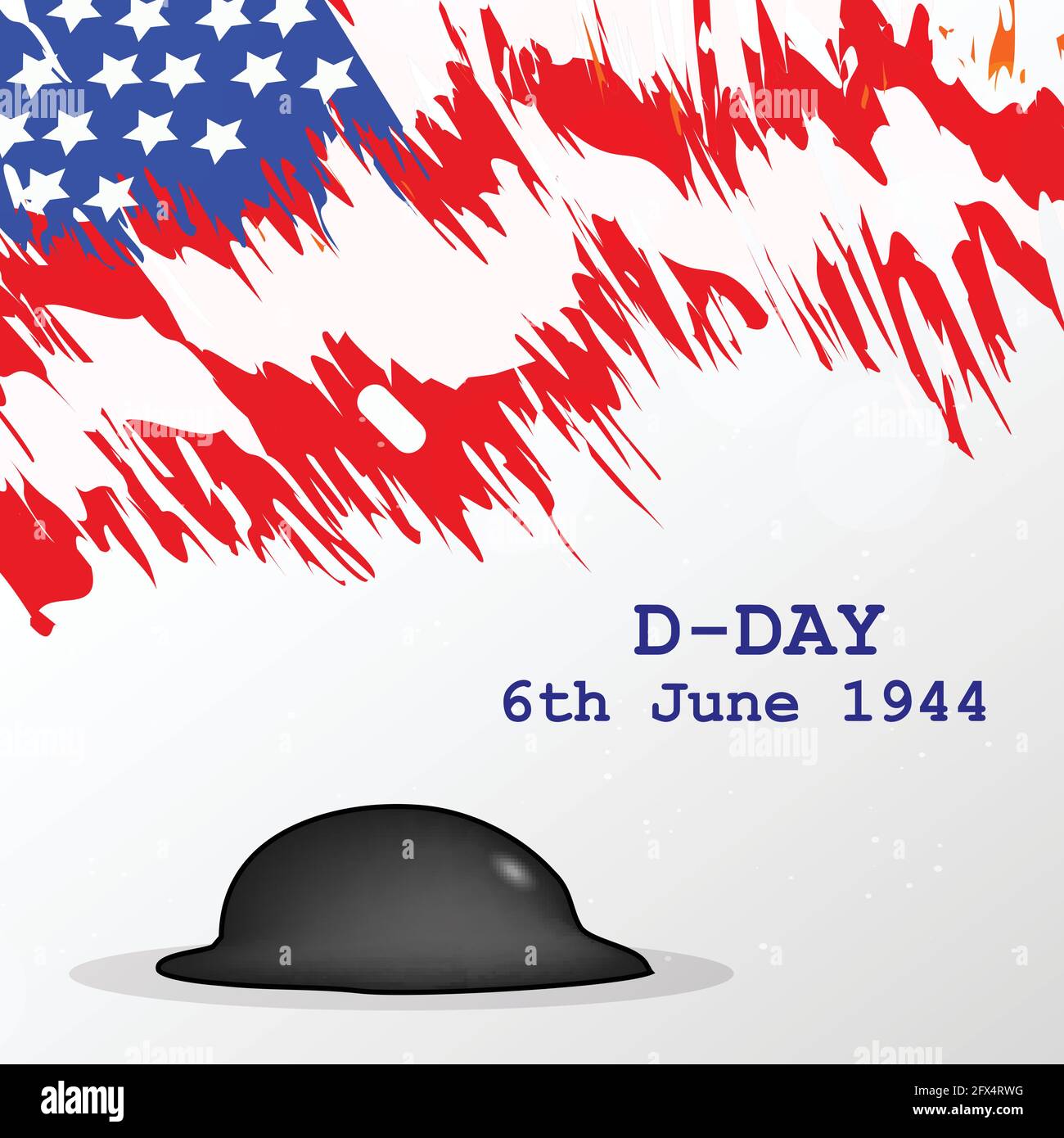 U.S.A D-Day background Stock Vector