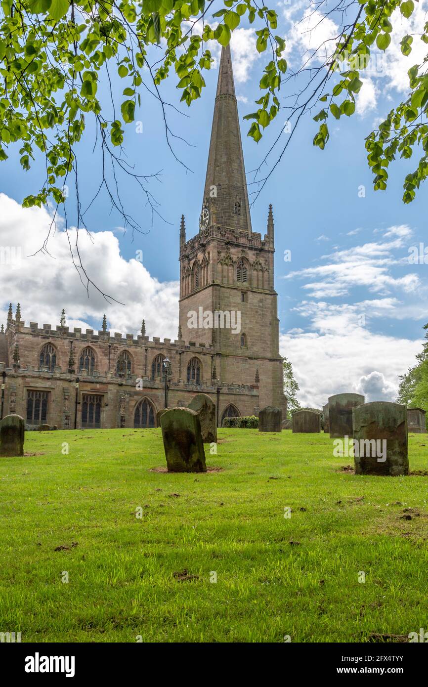 Views of St.Johns Church in Bromsgrove, Worcestershire, England Stock