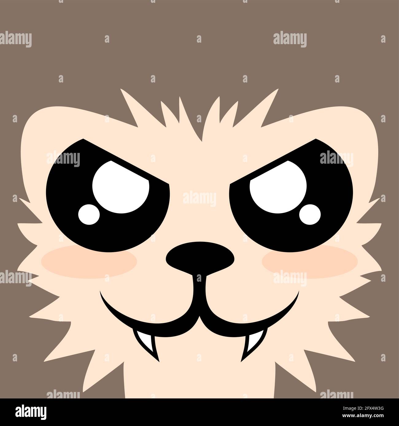wolf face Stock Vector