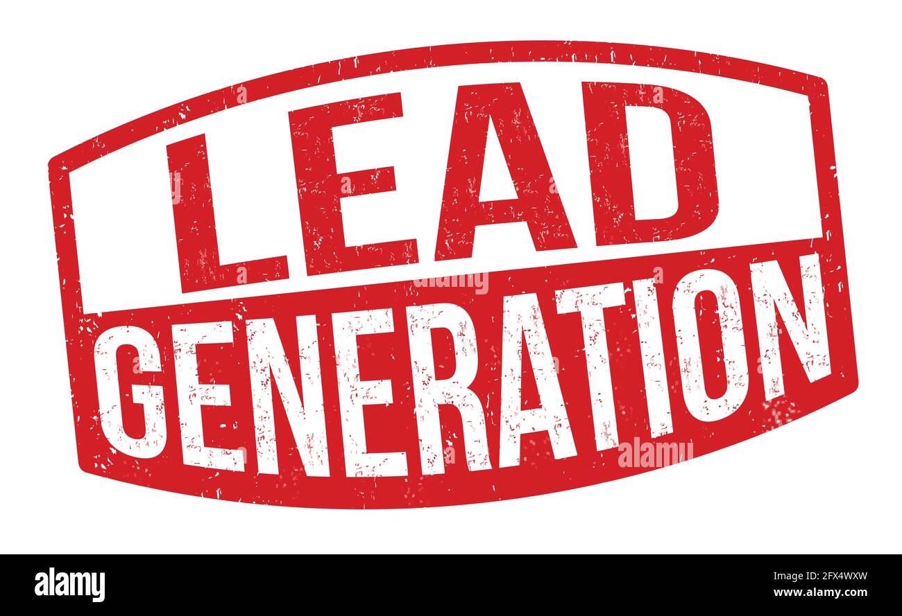 Lead generation grunge rubber stamp on white background, vector illustration Stock Vector