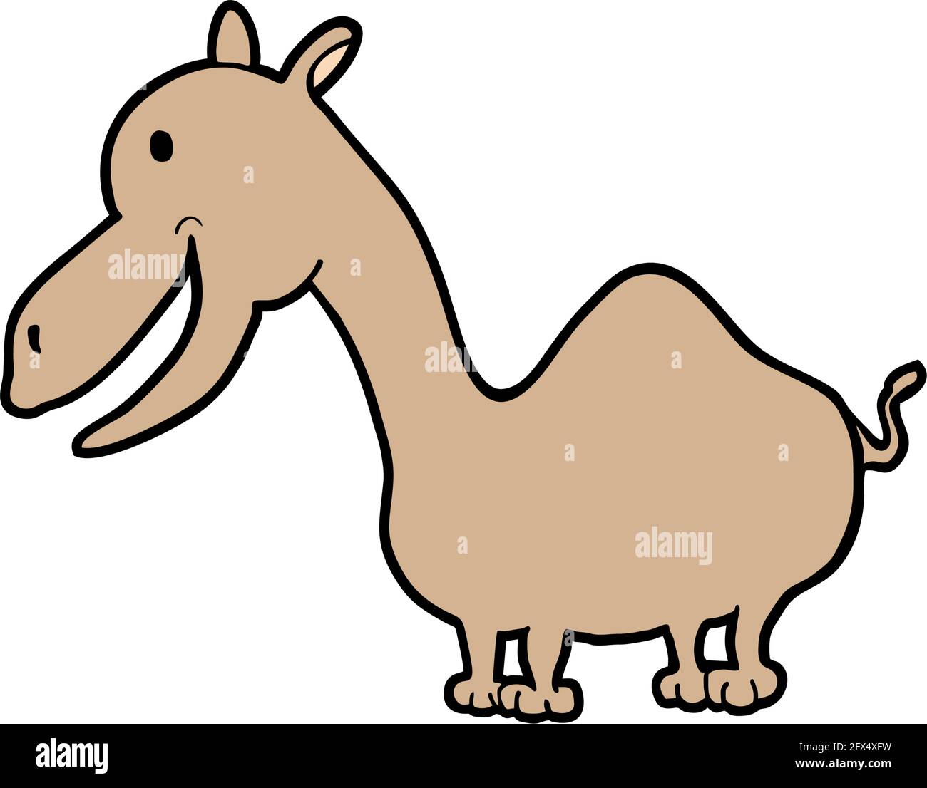 Smile camel Stock Vector