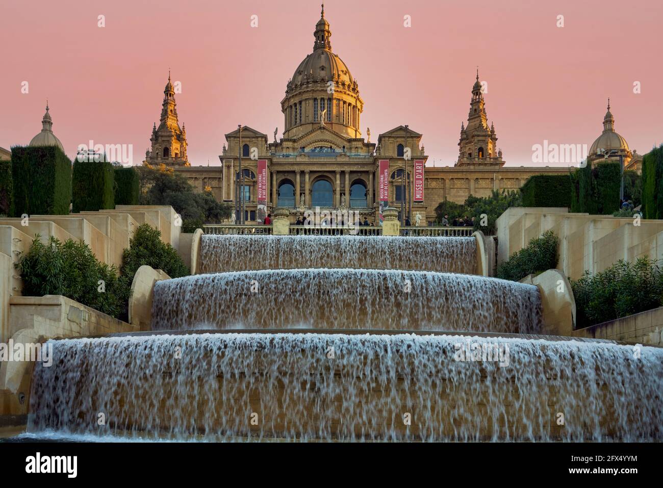 Barcelona. Catalonia. Spain. The Museu Nacional d'Art de Catalunya Stock Photo