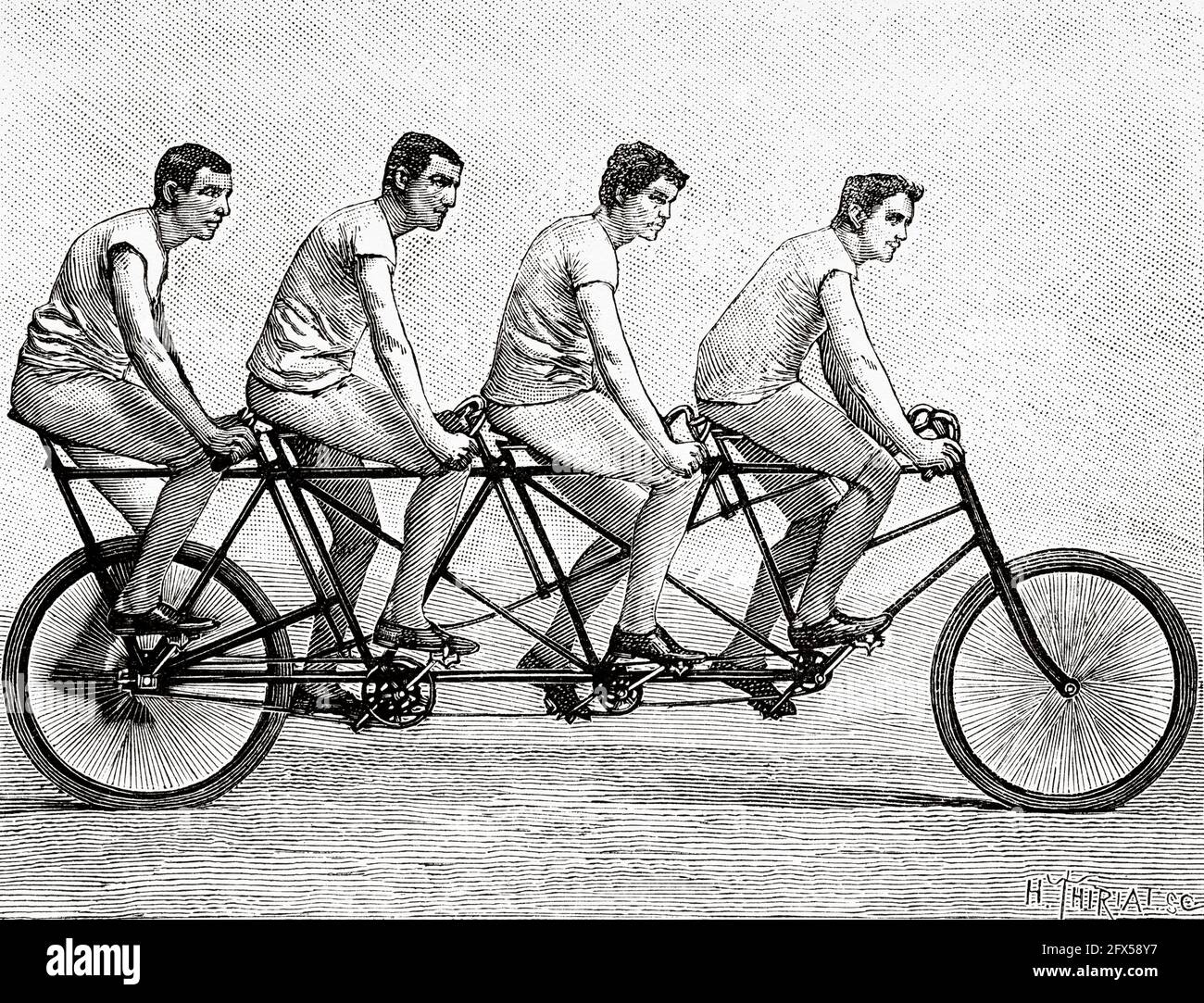 Quadruple tandem bike sale