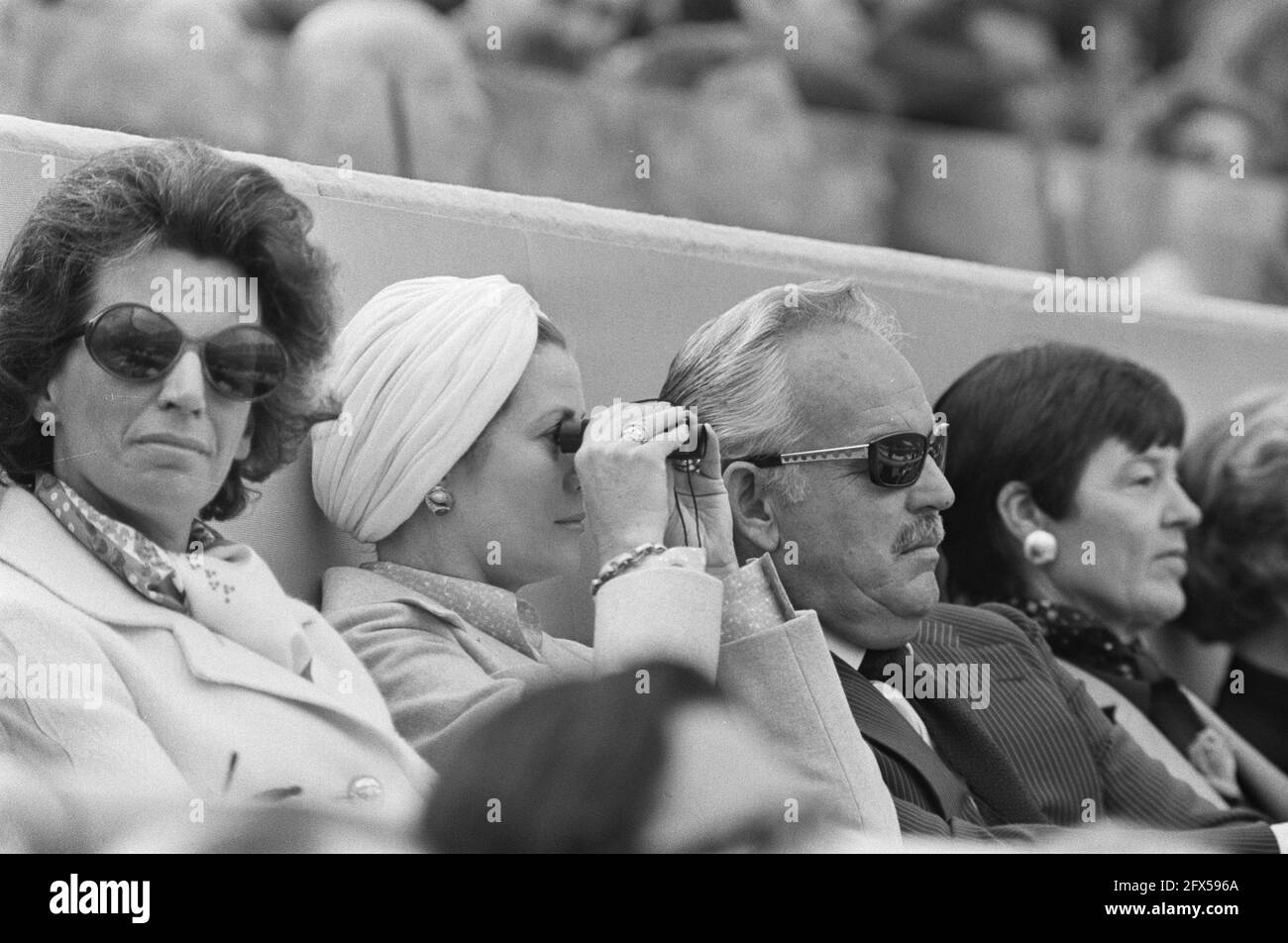 Finals World Cup 1974 in Munich, West Germany v Netherlands 2-1; Nos. 30, 31 Princess Gracia and Prince Rainier, July 7, 1974, finals, sports, soccer, world championships, The Netherlands, 20th century press agency photo, news to remember, documentary, historic photography 1945-1990, visual stories, human history of the Twentieth Century, capturing moments in time Stock Photo