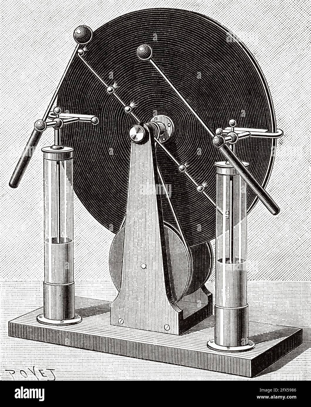 thumbnail interactive-video image 1 of Naroote Static Electricity Generator - Physics Experiment Electrostatic Induction Machine 1 of 4