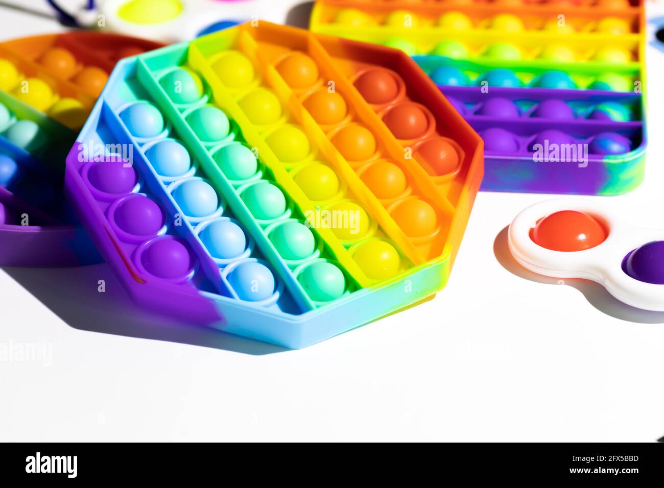Pop It Simple Dimple - sensory anti-stress Fidget toys isolated