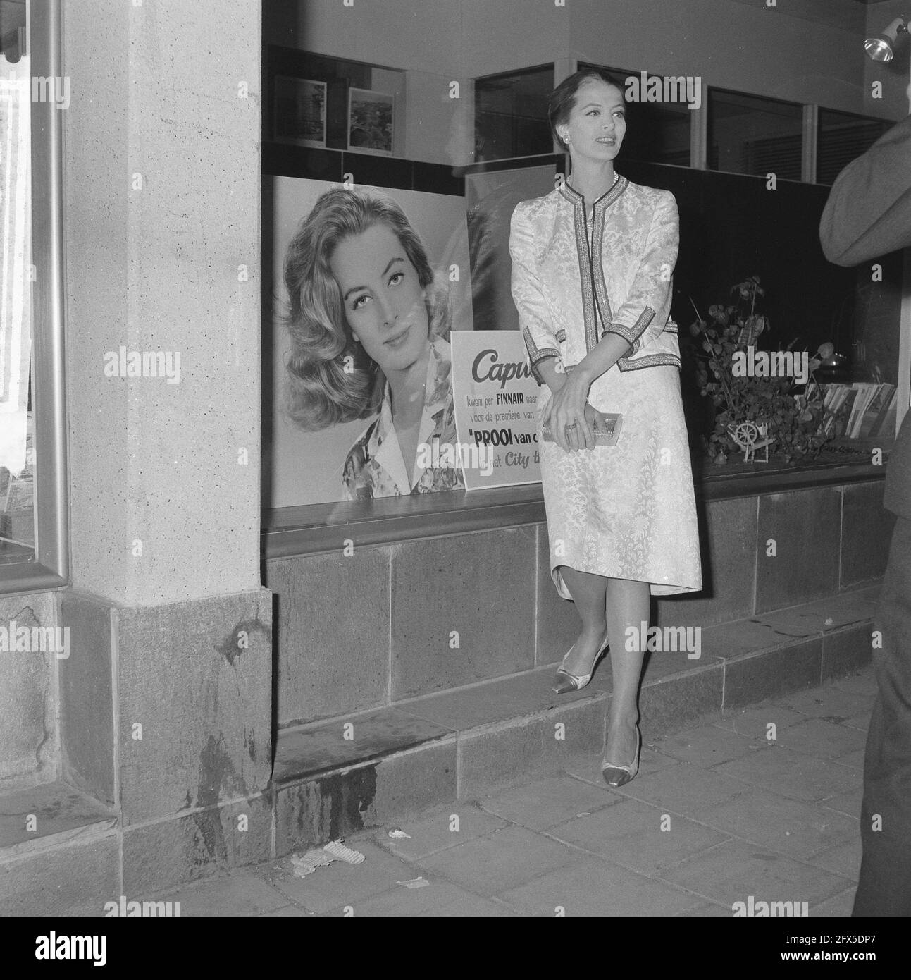 French actress Capucine visits Keukenhof, April 26, 1962, actresses,  visits, flowers, movie stars, parks, The Netherlands, 20th century press  agency photo, news to remember, documentary, historic photography  1945-1990, visual stories, human history