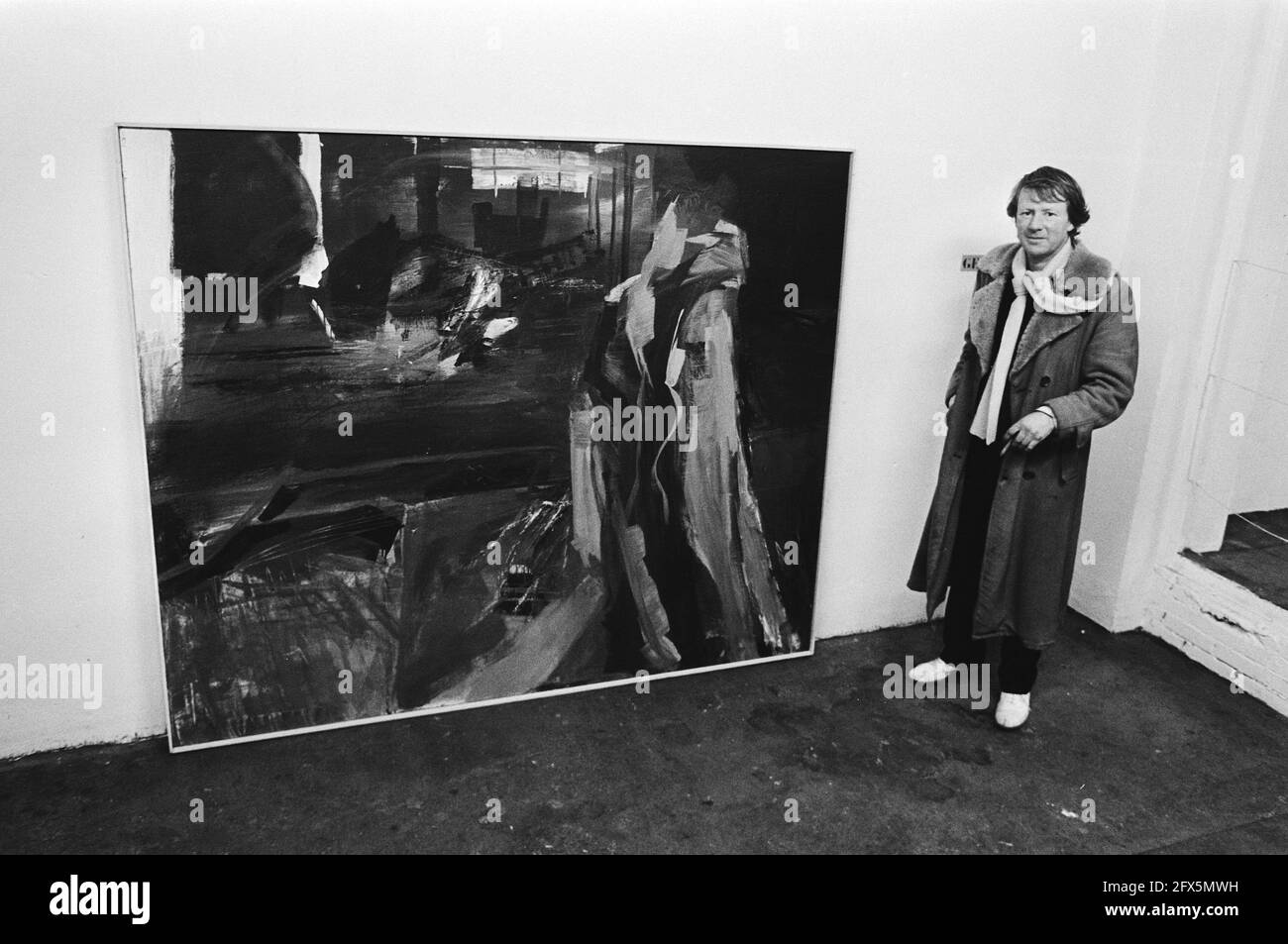 Volger work, January 7, 1983, painting, exhibitions, The Netherlands, 20th century press agency photo, news to remember, documentary, historic 1945-1990, visual stories, human history of the Twentieth Century,