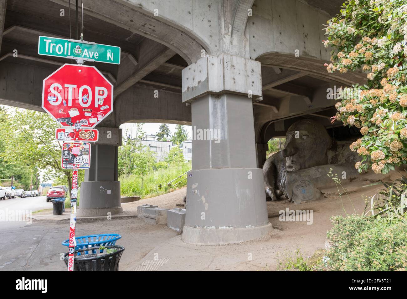 Seattle troll under aurora bridge hi-res stock photography and images -  Alamy