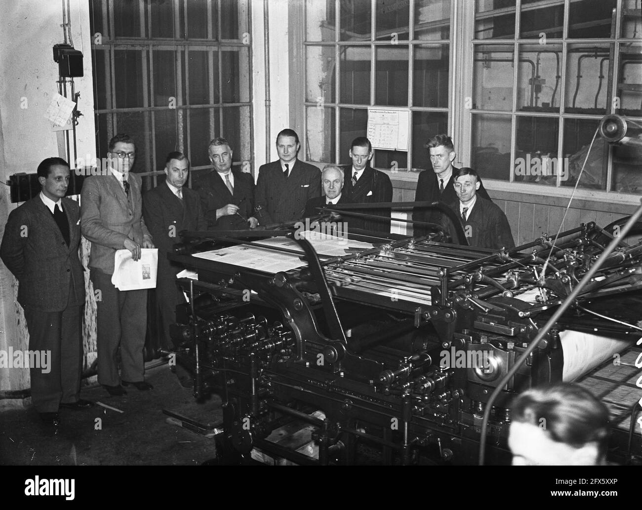 Time newspaper printing press Black and White Stock Photos & Images Alamy