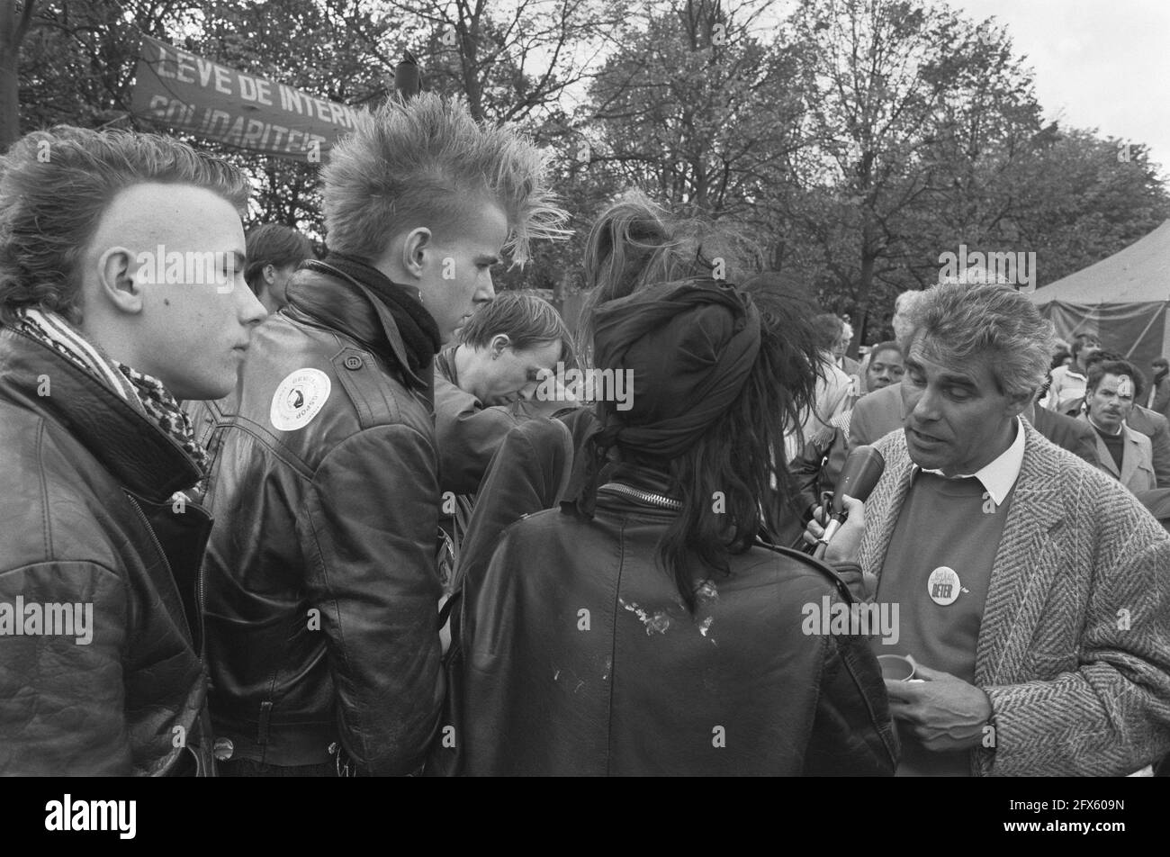Lubbers demonstrative procession hires stock photography and