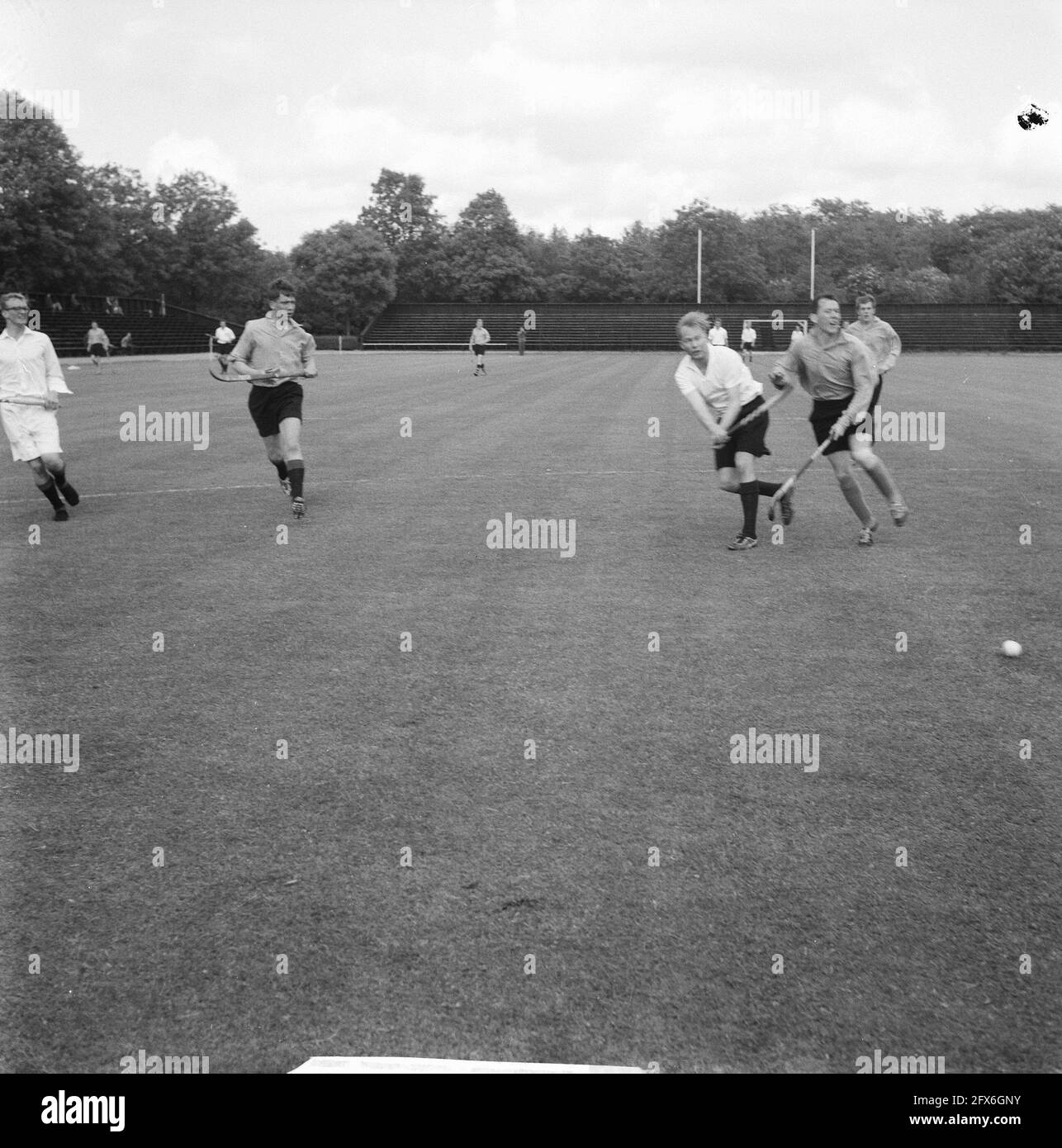 Hockey ASC against Rest of the Netherlands as part of the Lustrumfeest (game moment), June 28, 1962, field hockey, lustrum festivities, The Netherlands, 20th century press agency photo, news to remember, documentary, historic photography 1945-1990, visual stories, human history of the Twentieth Century, capturing moments in time Stock Photo
