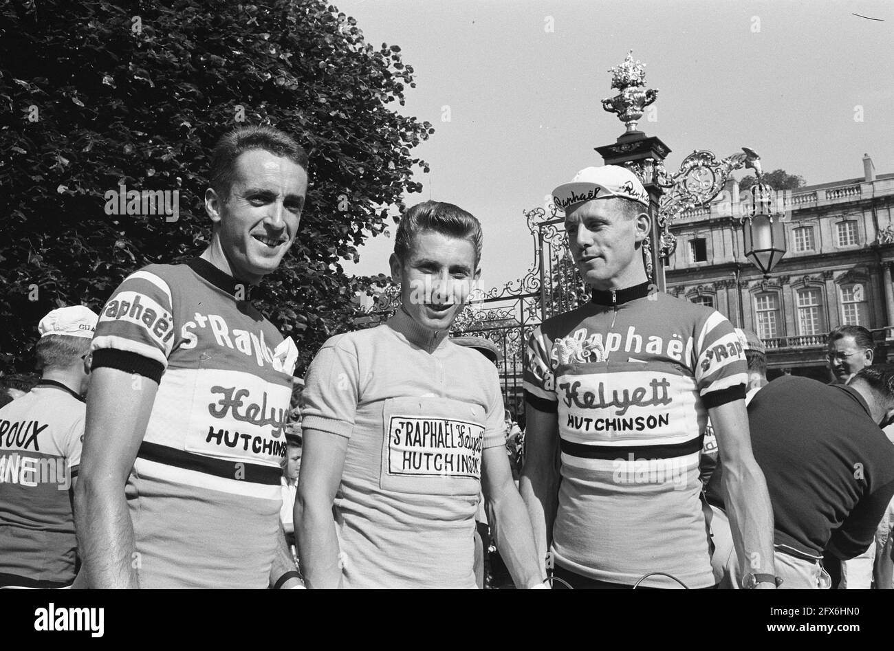 Ab Geldermans, Jacques Anquetil and Mies Stolker, Tour de France 1962 (1), The Netherlands, 20th century press agency photo, news to remember, documentary, historic photography 1945-1990, visual stories, human history of the Twentieth Century, capturing moments in time Stock Photo