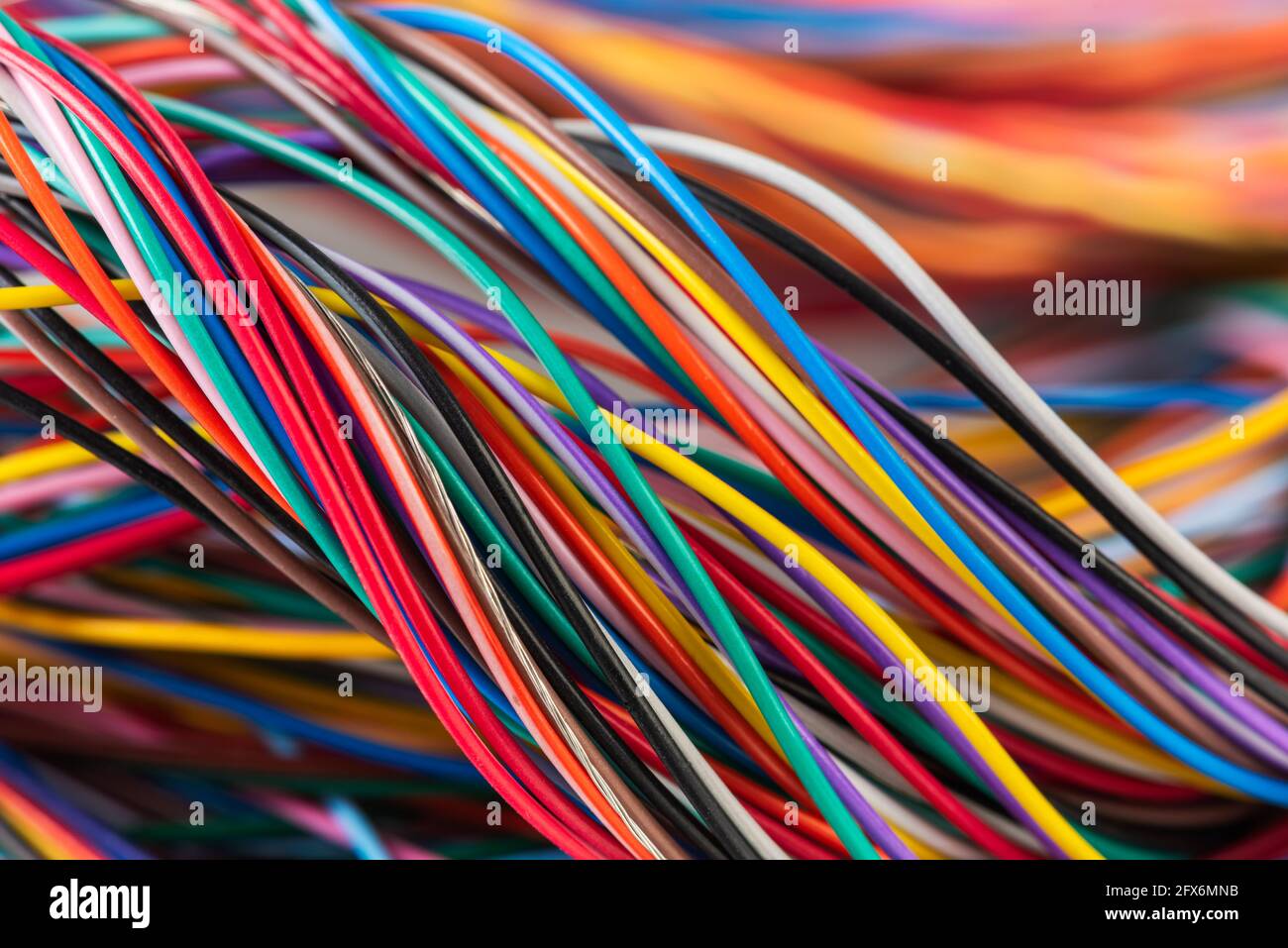 electrical cable wiring background Stock Photo Alamy