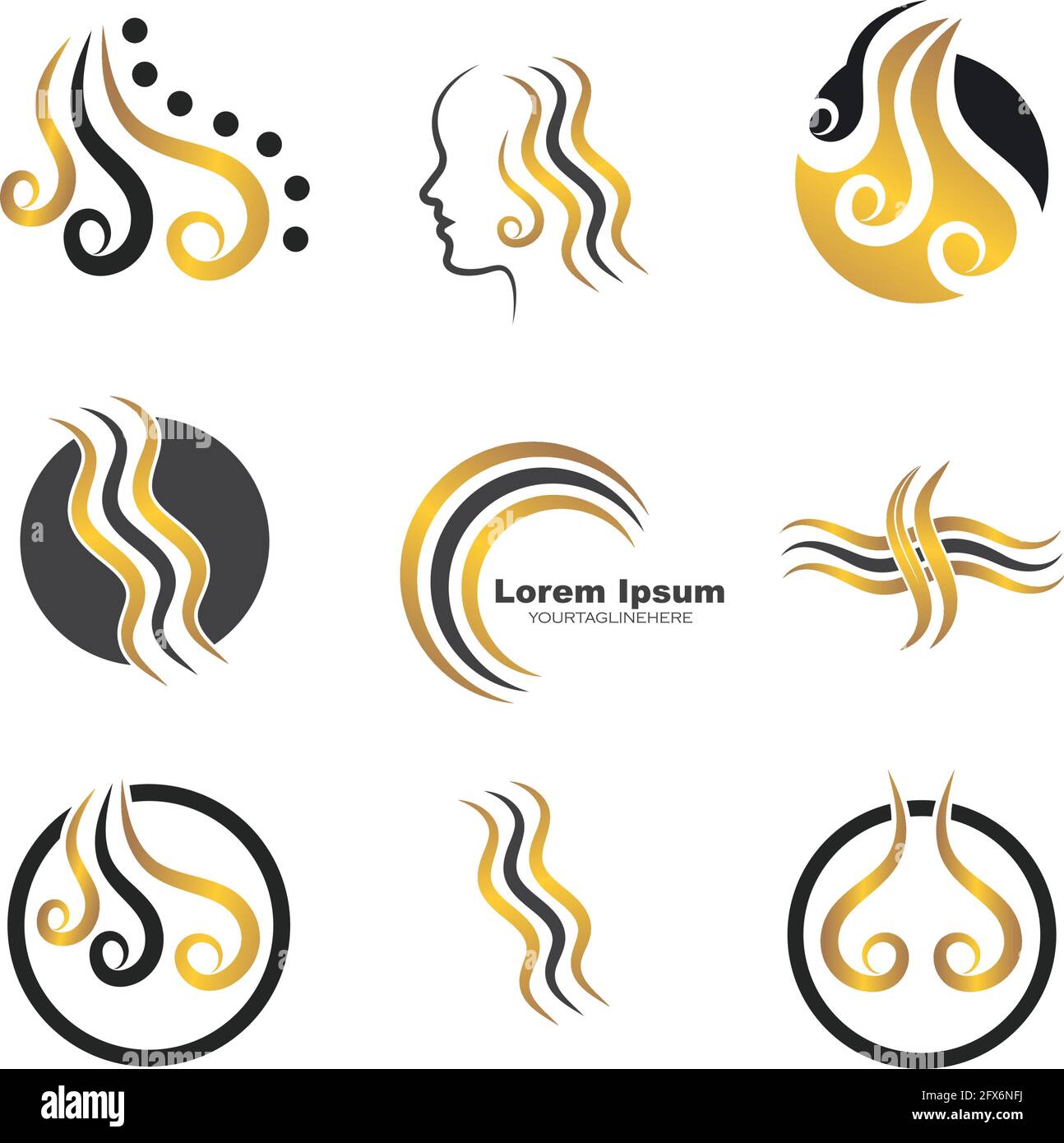 hair wave icon vector illustratin design symbol of hairstyle and salon