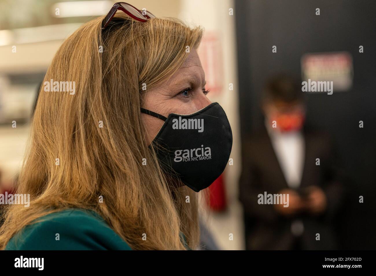 New York, NY May 25, 2021 Kathryn Garcia attends as Reverend Al