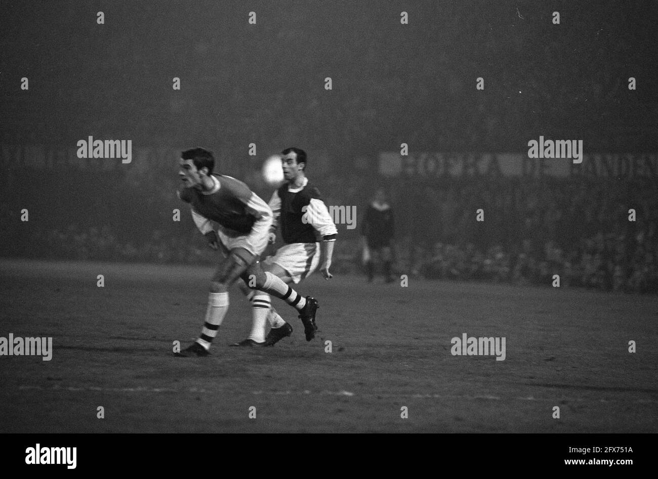 Coen Moulijn in action, November 14, 1967, sports, soccer, The Netherlands, 20th century press agency photo, news to remember, documentary, historic photography 1945-1990, visual stories, human history of the Twentieth Century, capturing moments in time Stock Photo