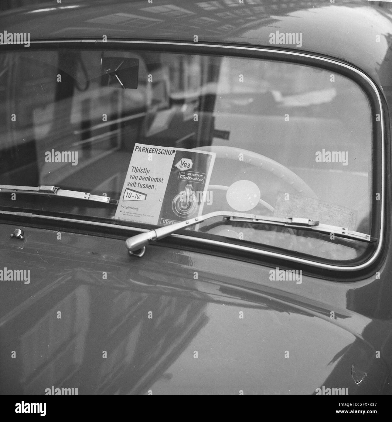 Parking disc introduced Black and White Stock Photos & Images - Alamy