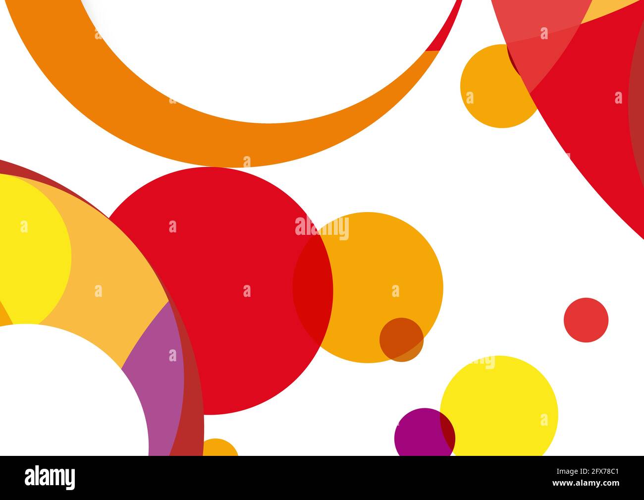 Vector abstract background with circles and balloons Stock Vector