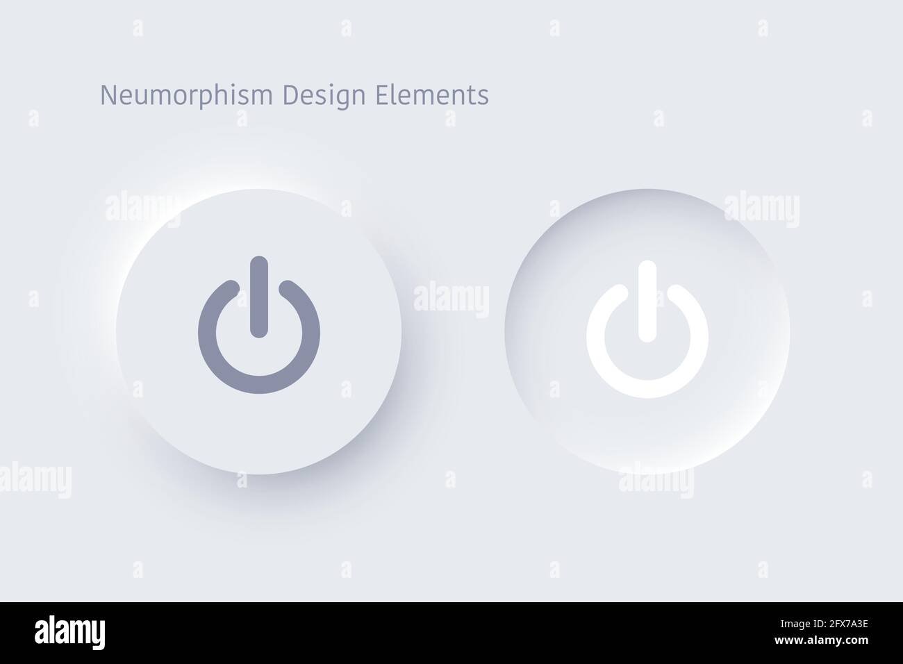 Neomorphism vector vectors hi-res stock photography and images - Alamy