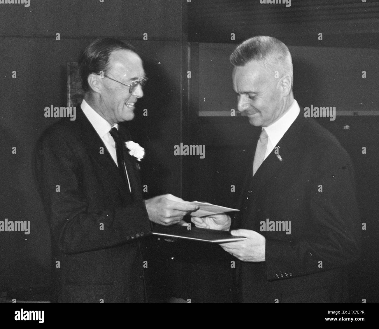 Jan Tinbergen 1967 Stock Photo - Alamy