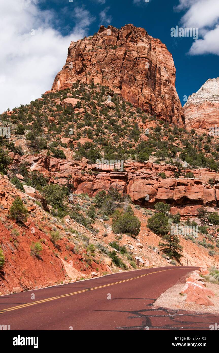 Utah Scenic Byway (State Route 9) through Zion National Park, Utah, USA Stock Photo - Alamy