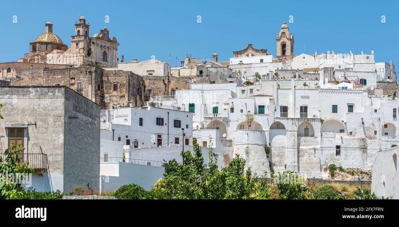 Glimpses of ancient Puglia. The white city. Ostuni Stock Photo - Alamy