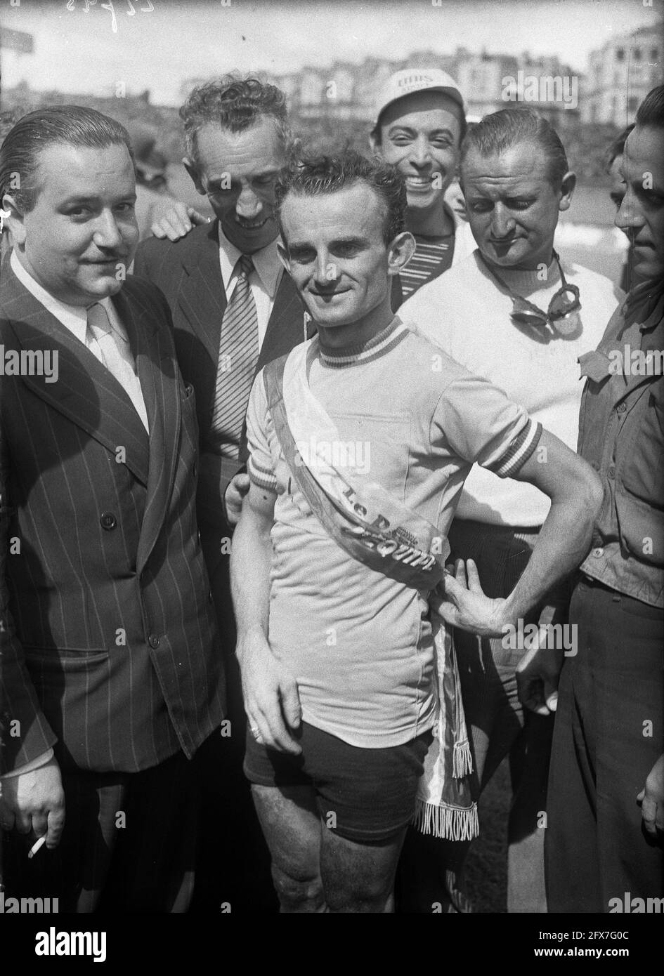 Jean Robic, winner of the 1947 Tour de France, July 18, 1947, portraits,  sports, cycling, cyclists, The Netherlands, 20th century press agency  photo, news to remember, documentary, historic photography 1945-1990,  visual stories,