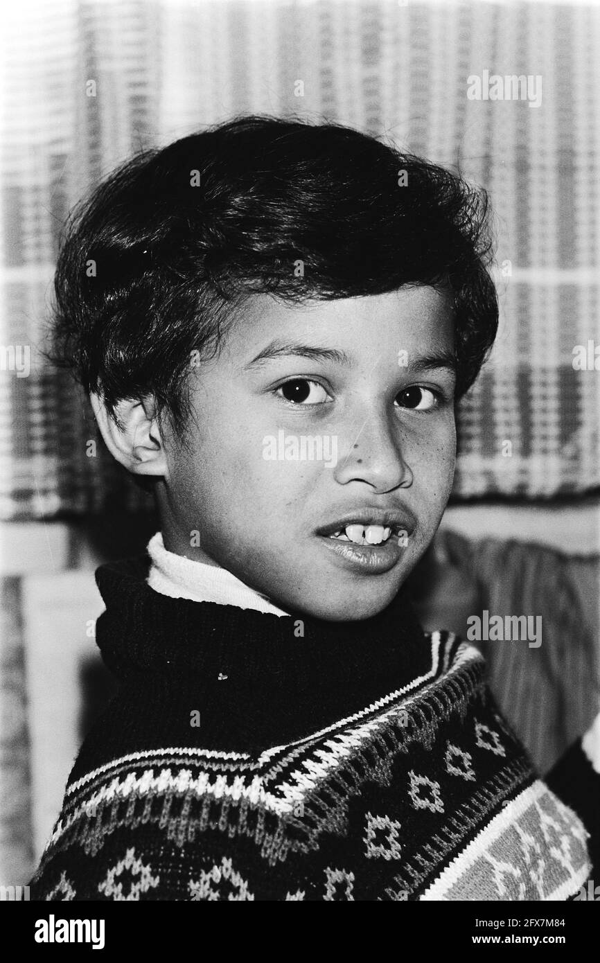 10YearOld Moluccan Boy Must Leave The Netherlands; tenyearold Juriaans Syaranamual (head