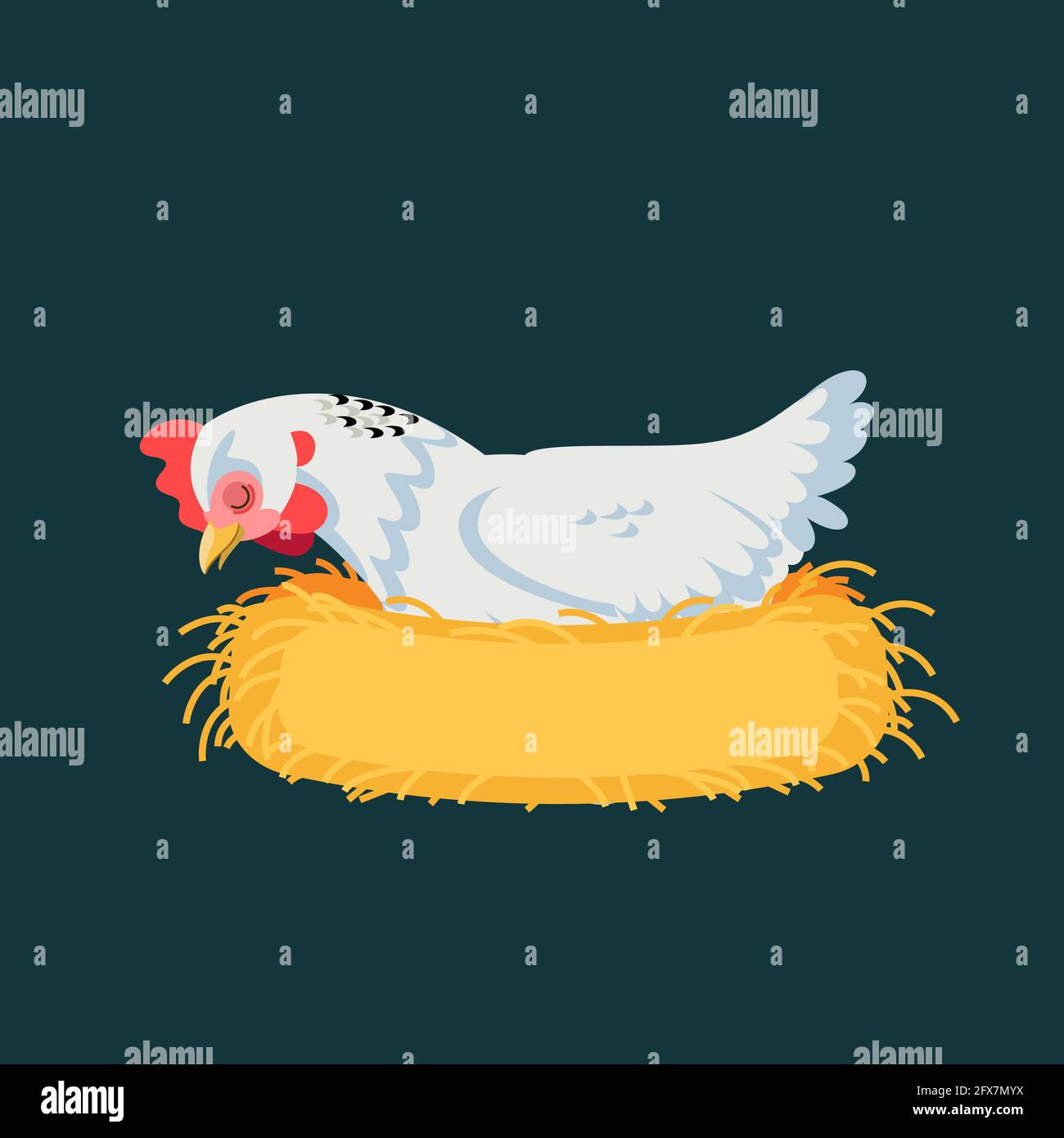 Real chicken Stock Vector Images Alamy
