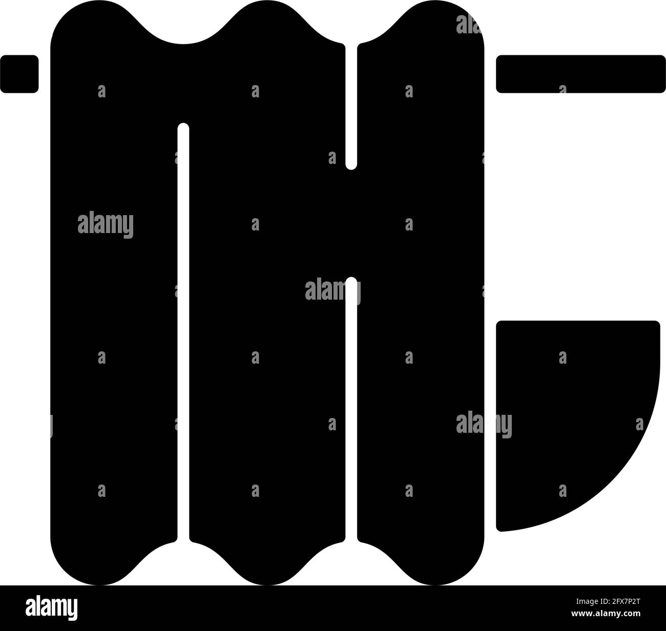 Bath curtain black glyph icon Stock Vector Image & Art - Alamy