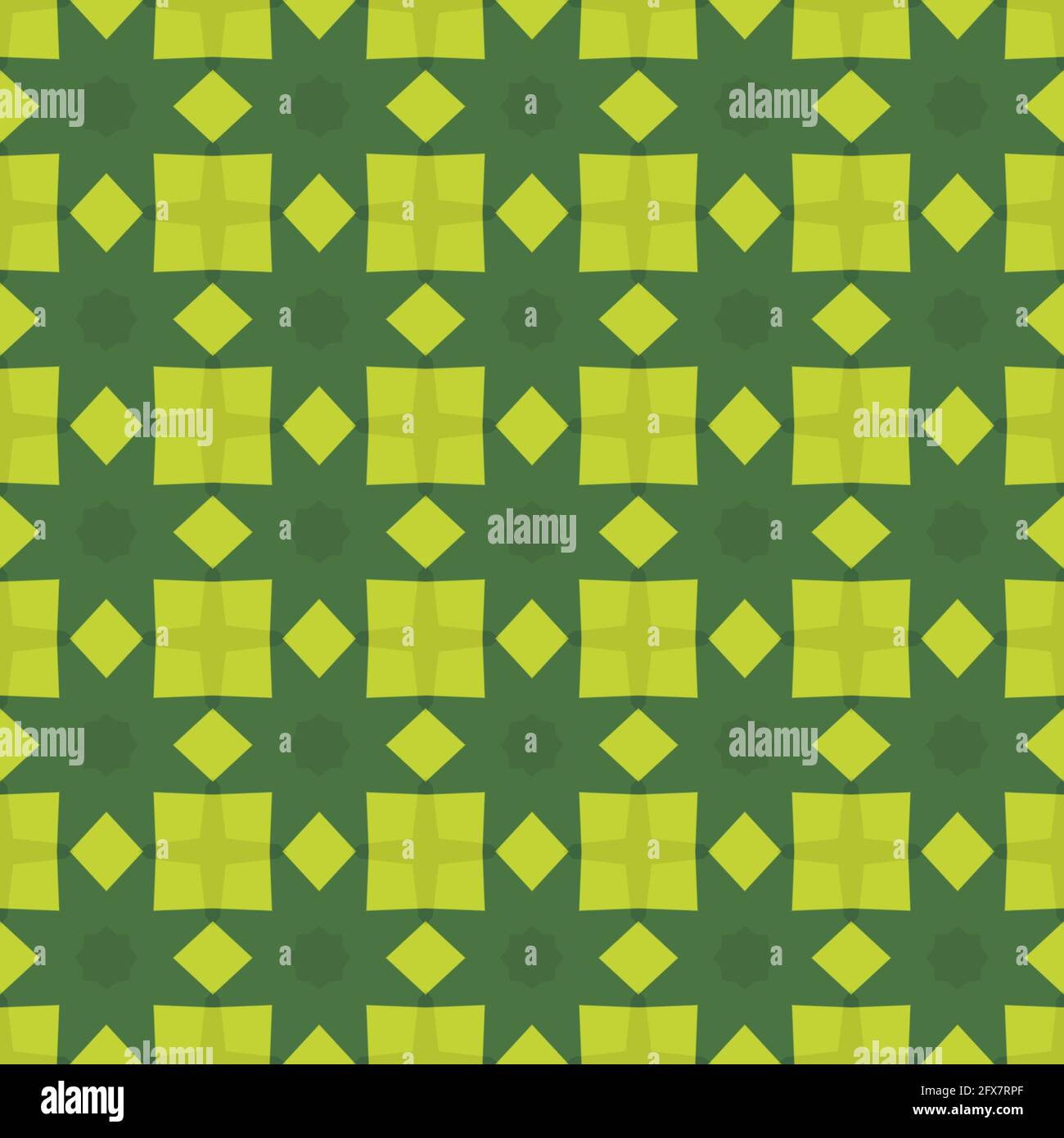 Abstract green background with seamless patterns Stock Photo