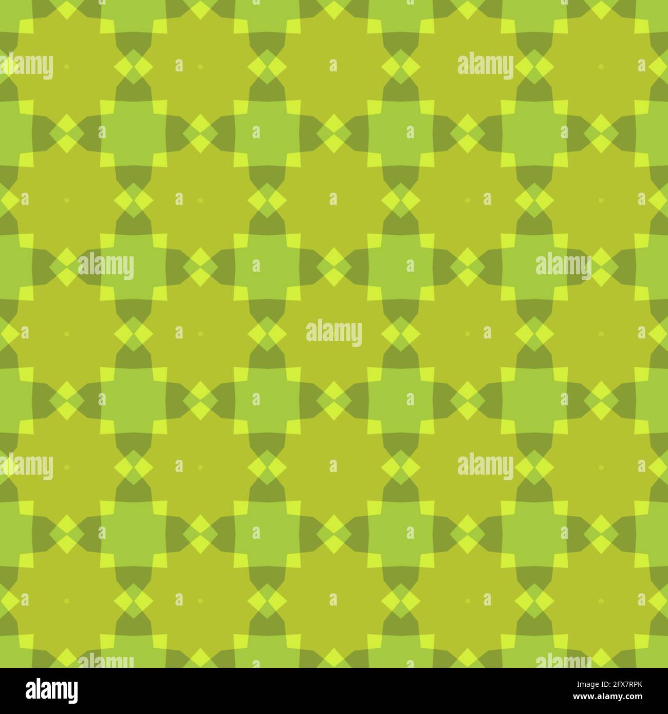 Abstract green background with seamless patterns Stock Photo