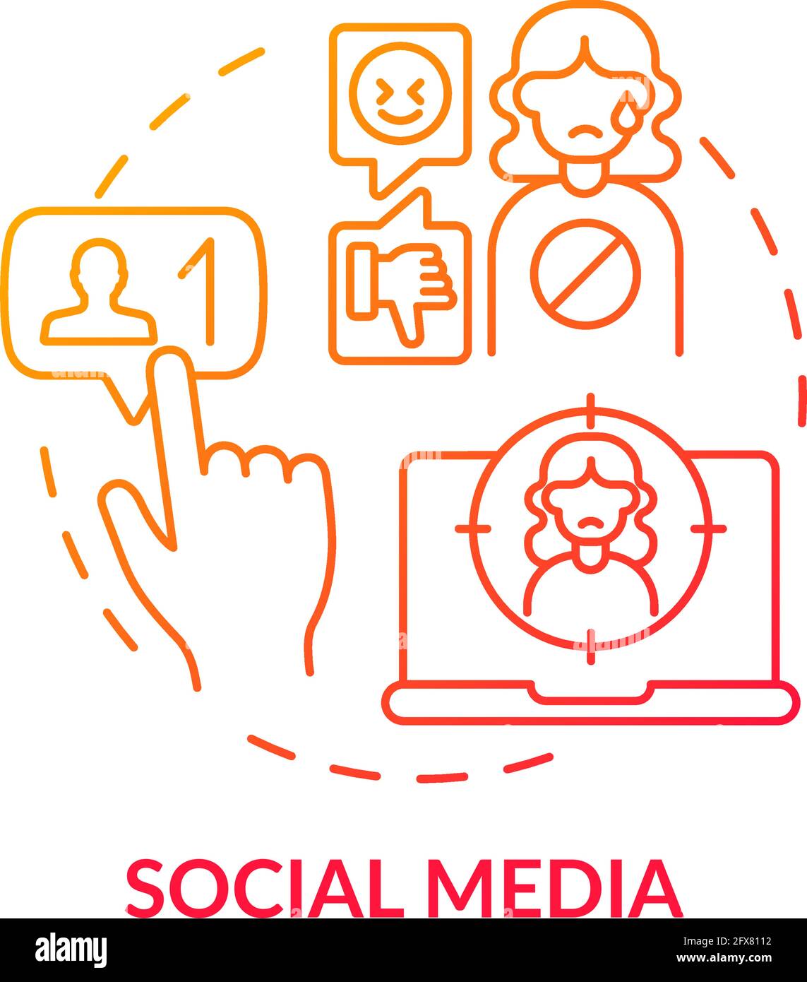 Social media concept icon Stock Vector Image & Art - Alamy
