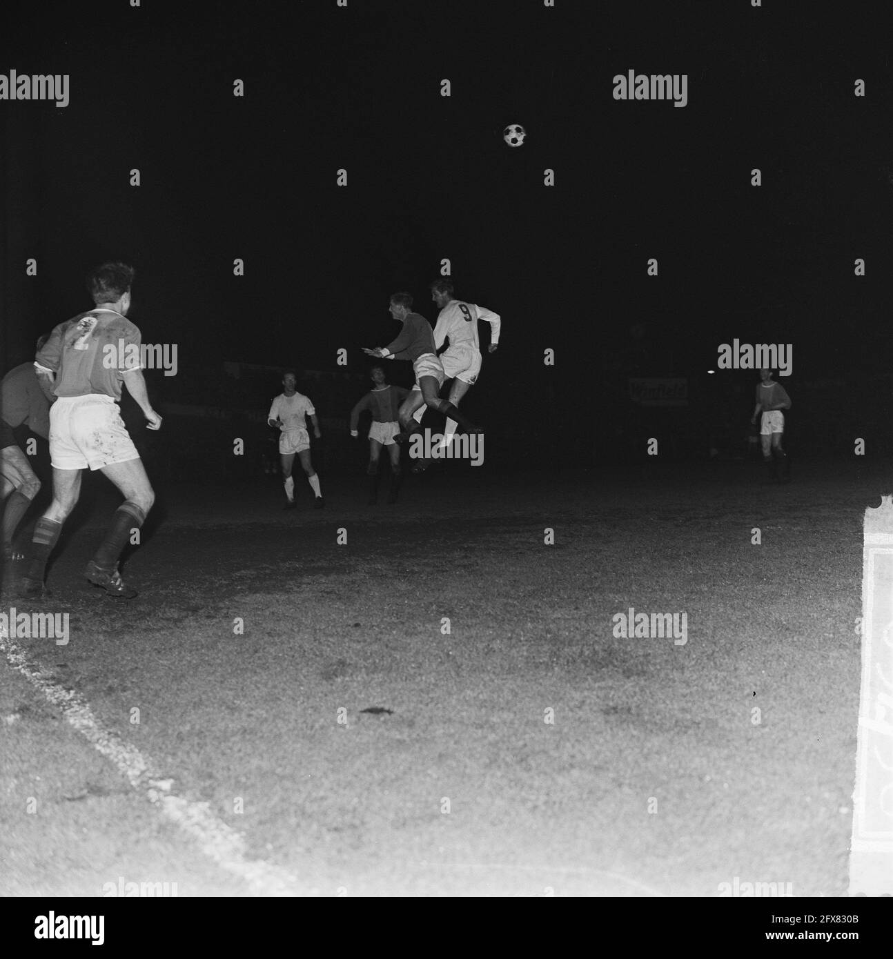 Nec against Ajax 1-3 (KNVB cup); game moments, 12 October 1975, sport,  soccer, The Netherlands, 20th century press agency photo, news to remember,  documentary, historic photography 1945-1990, visual stories, human history  of