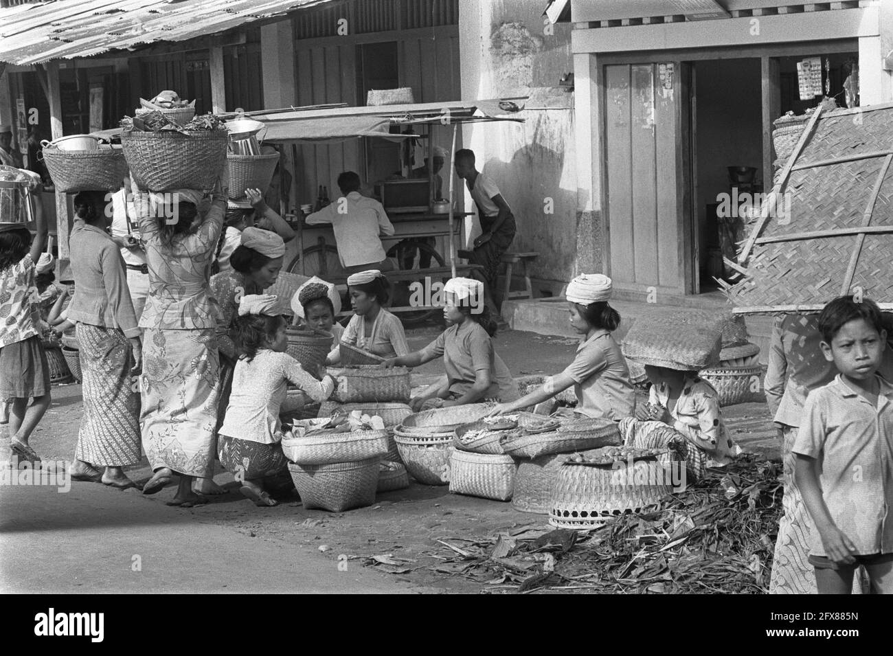Bali (Indonesia), market, September 9, 1971, markets, The