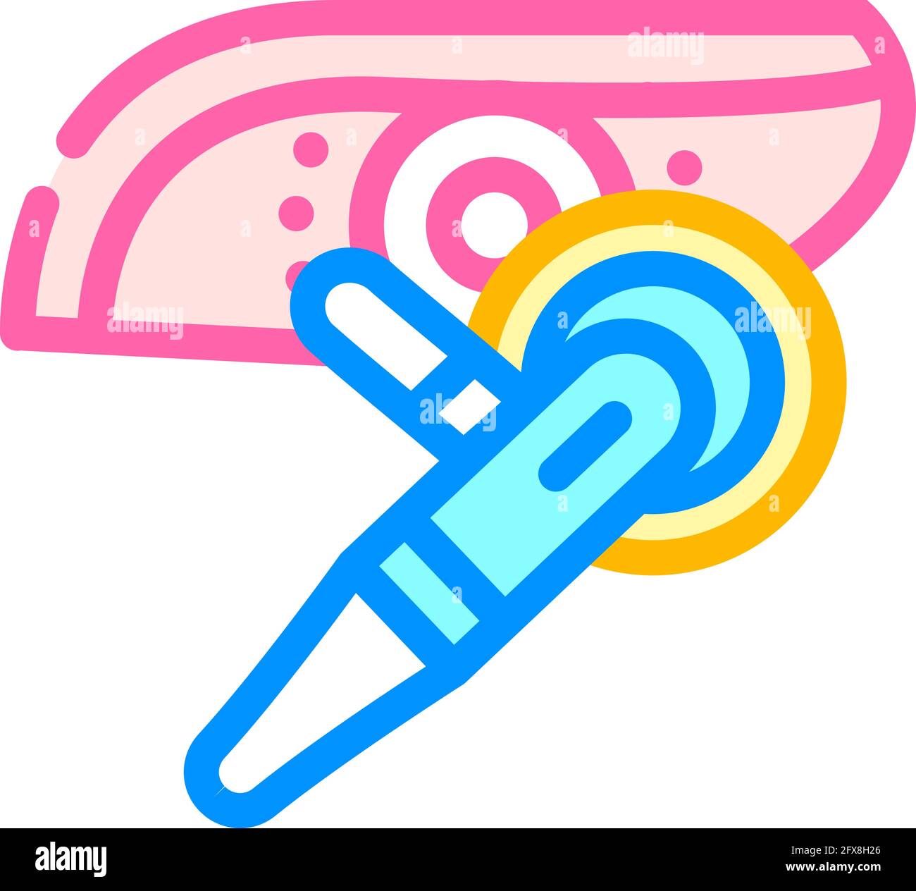 headlight car polishing color icon vector illustration Stock Vector ...