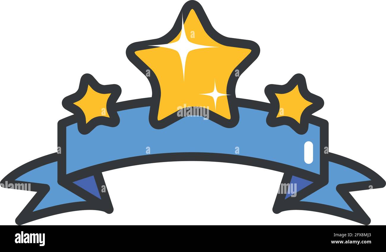 ribbon with stars on background Stock Vector Image & Art - Alamy