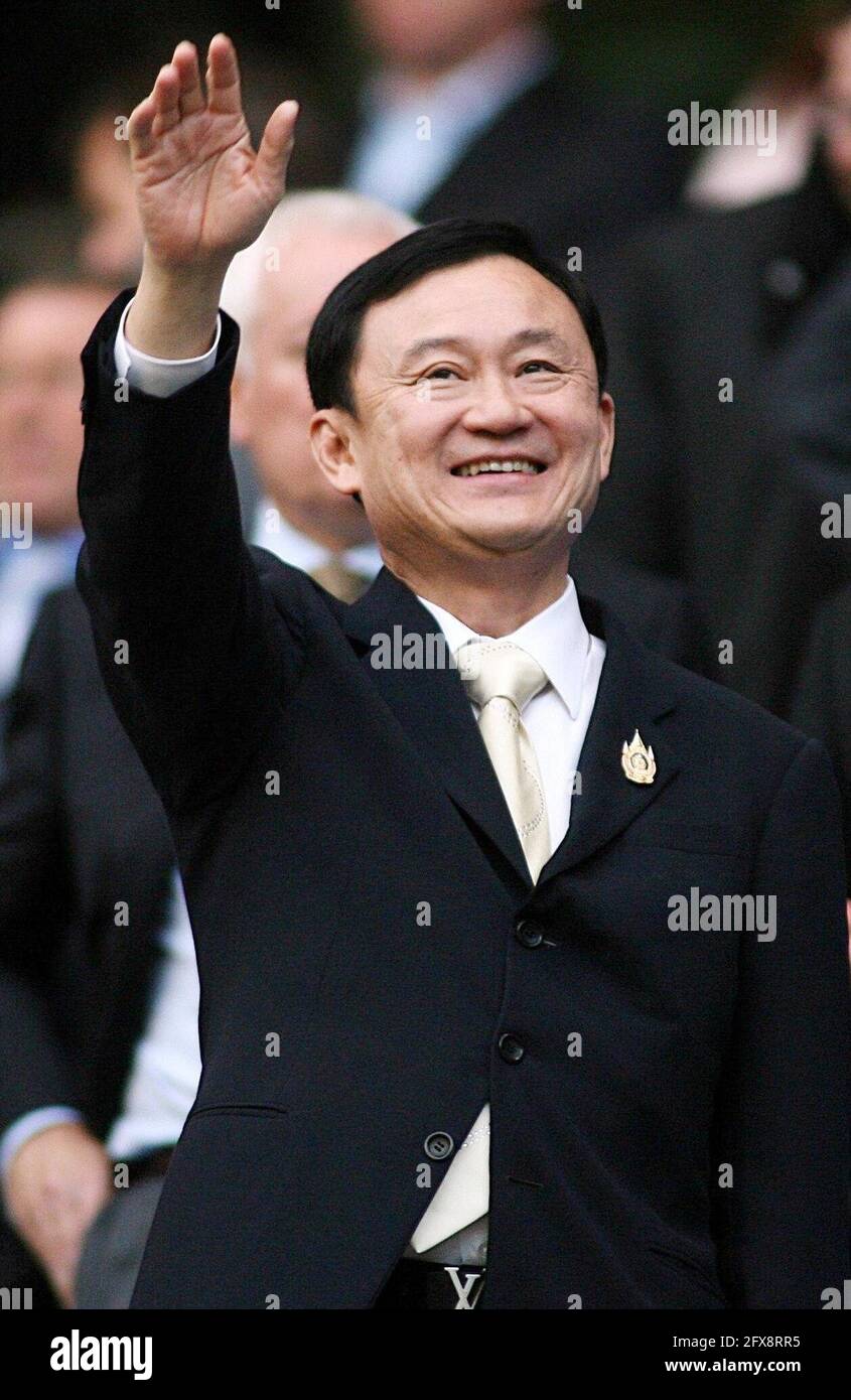 File photo dated 15-08-2007 of Manchester City owner and former Thai Prime Minister Thaksin Shinawatra. Issue date: Wednesday May 26, 2021. Stock Photo