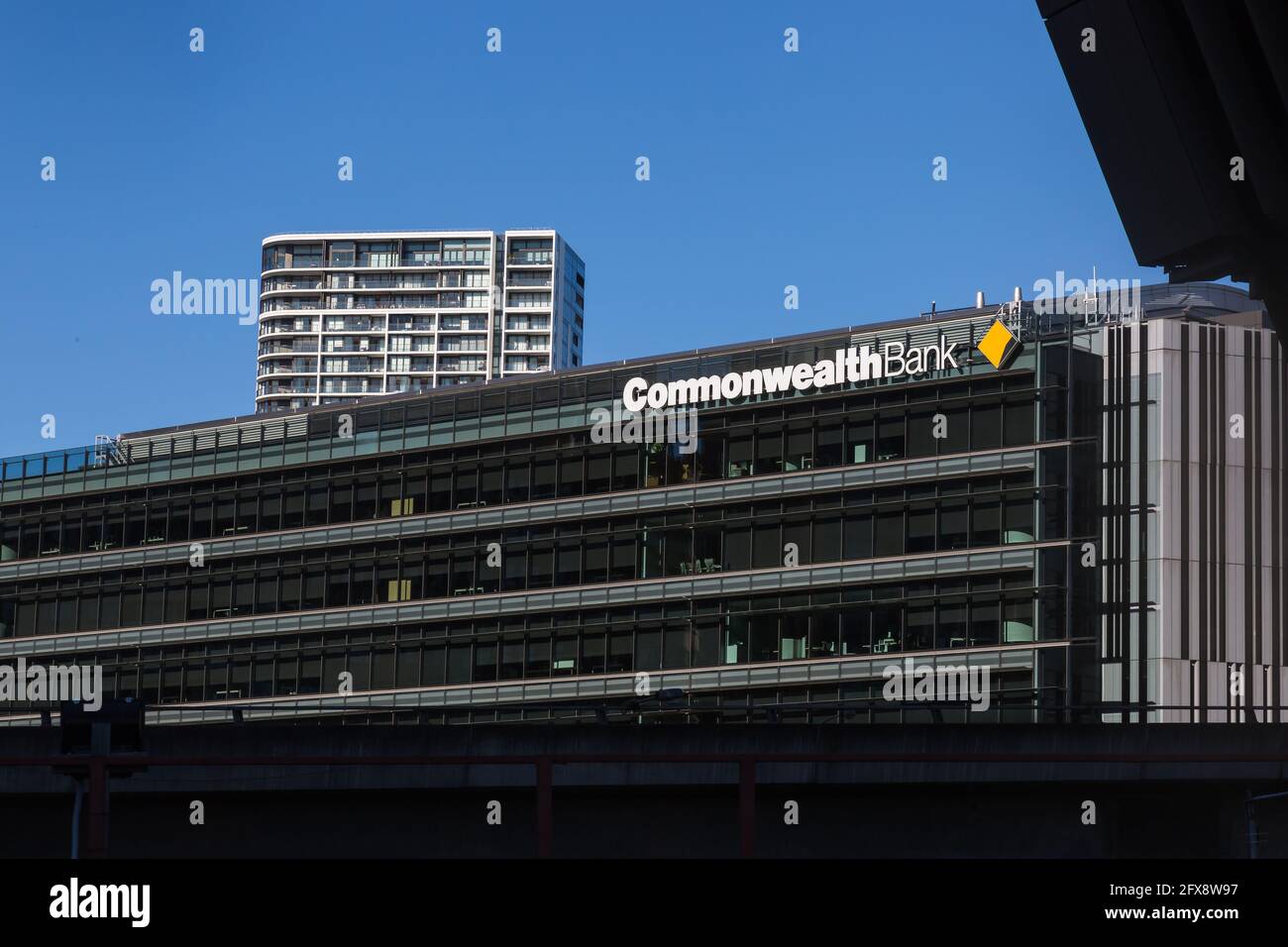 Commonwealth Bank of Australia, Corporate Offices, Darling Harbour, Sydney, Australia. Stock Photo