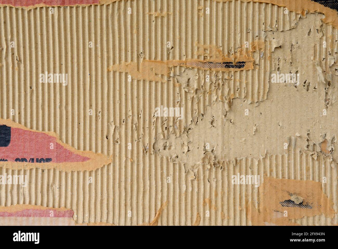 Brown cardboard, paper texture background. High resolution. Stock Photo