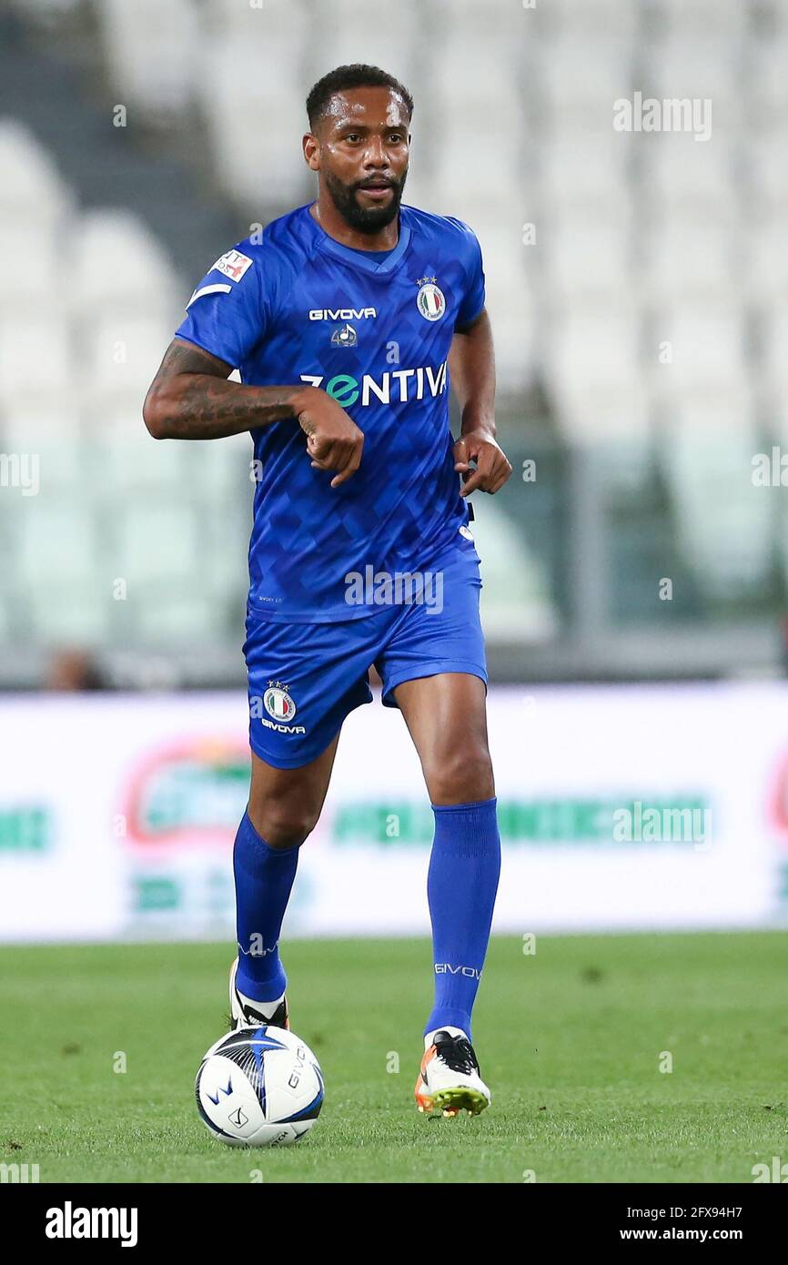 Turin, Italy, 25th May 2021. Former Brazil and FC Internazionale player Douglas Maicon during the Charity Match match at Allianz Stadium, Turin. Picture credit should read: Jonathan Moscrop / Sportimage Stock Photo