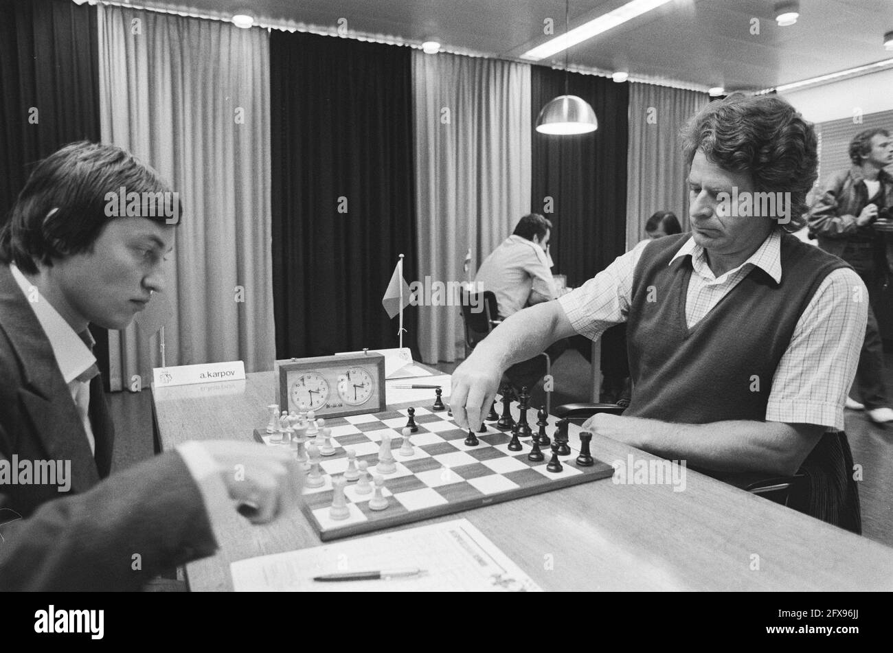 Mr. Boris Spassky, October 12, 1983, portraits, chess, games, The  Netherlands, 20th century press agency photo, news to remember,  documentary, historic photography 1945-1990, visual stories, human history  of the Twentieth Century, capturing