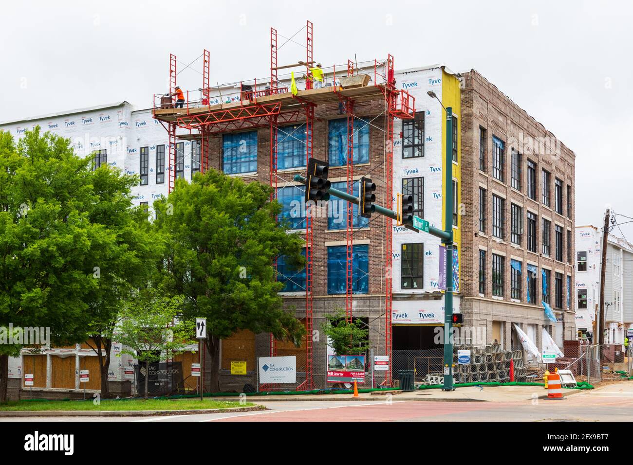 CHATTANOOGA, TN, USA10 MAY 2021 Diagonal view of new commercial