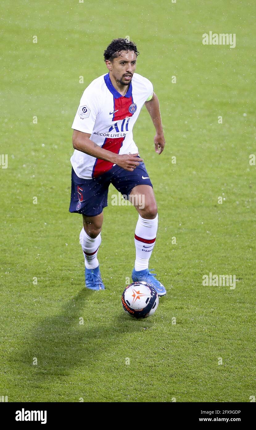 Marquinhos Of Psg During The French Championship Ligue 1 Football Match Between Stade Brestois 29 And Paris Saint Germain Psg On May 23 2021 At Stade Francis Le Ble In Brest France [ 1390 x 830 Pixel ]