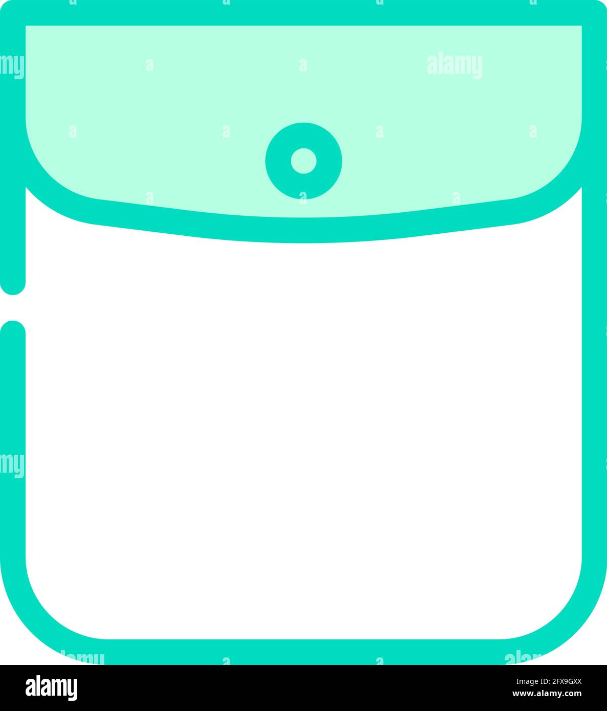 button closed pocket color icon vector illustration Stock Vector Image ...