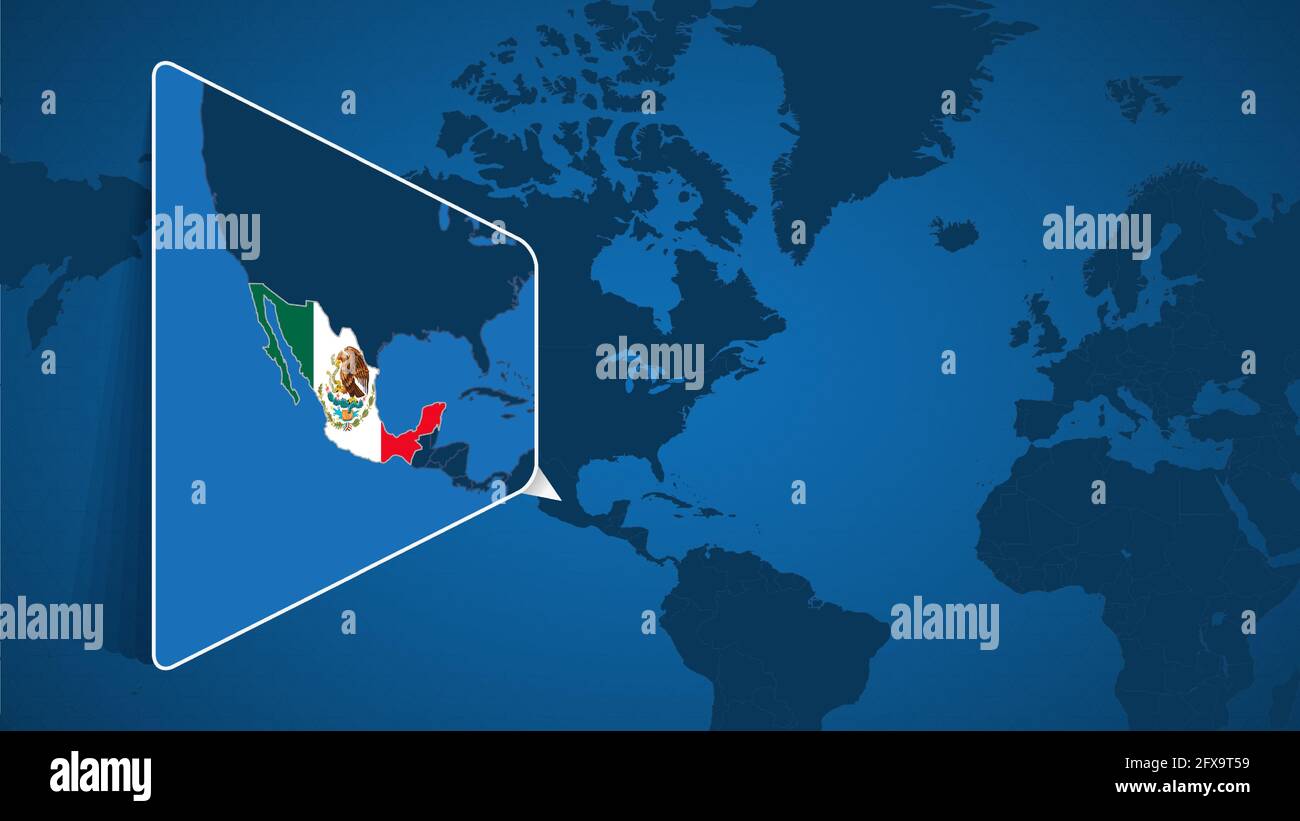 Mexico City Location On World Map Map of world