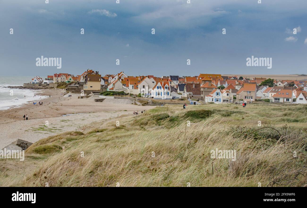 frankreich-Die Côte d'Opale (Opalküste) ist der französische Küstenstreifen des Ärmelkanals von Dunkerque im Norden bis zur Mündung der Somme im Süden Stock Photo
