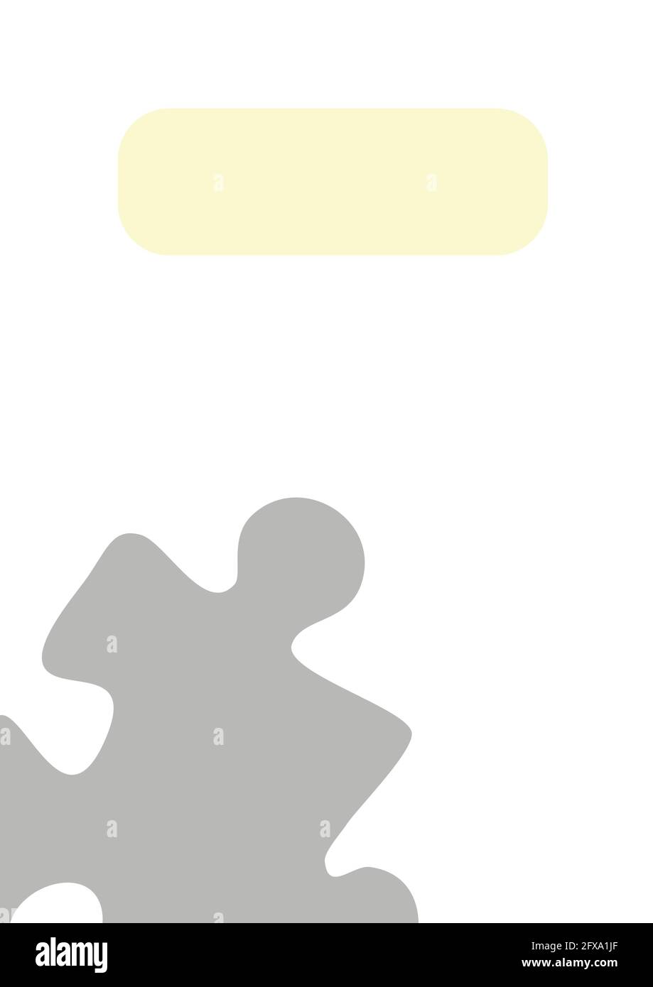 Vertical illustration format A4 - the design of the screen of the phone or tablet for inscriptions and photos, frame with puzzles. Postcard, book cove Stock Vector